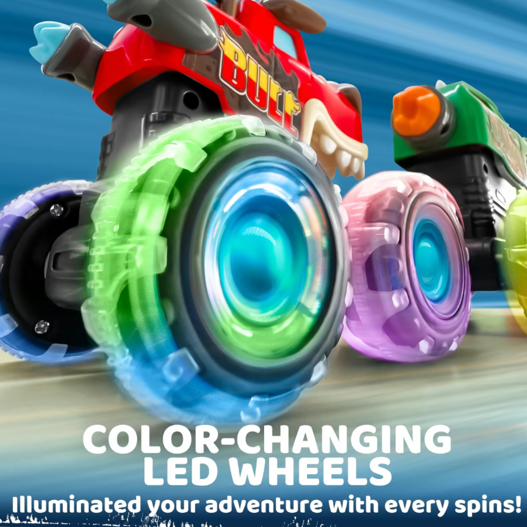 Monster Trucki dla Dzieci – Samochodziki z Efektami Świetlnymi i Ruchowymi